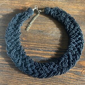 Black Beaded Necklace